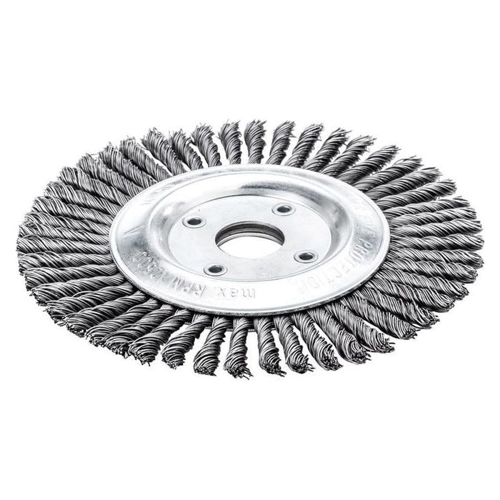 Lessmann Pipeline Brush 40 Knots 125 x 22.2mm Bore Steel Wire Lessmann - Town Tools