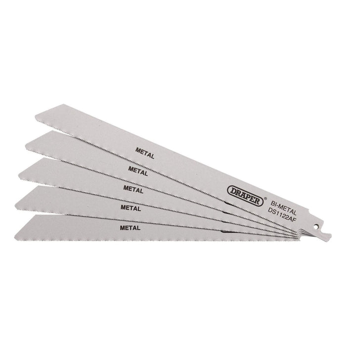 Draper Bi-metal Reciprocating Saw Blades for Metal Cutting, 225mm, 24tpi (Pack o Draper - Town Tools 