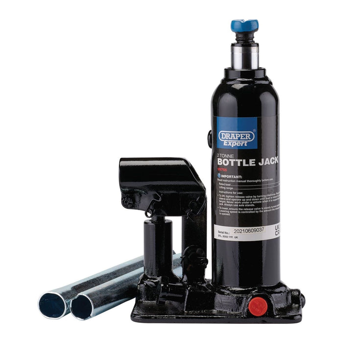 Draper Expert Hydraulic Bottle Jack, 2 Tonne 99766 Draper - Town Tools 