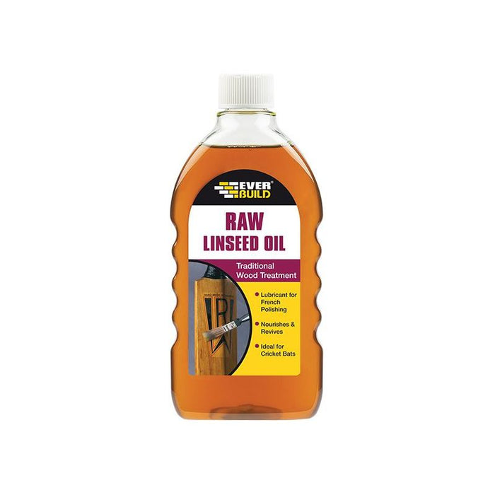 Everbuild Sika Raw Linseed Oil 500ml Everbuild Sika - Town Tools