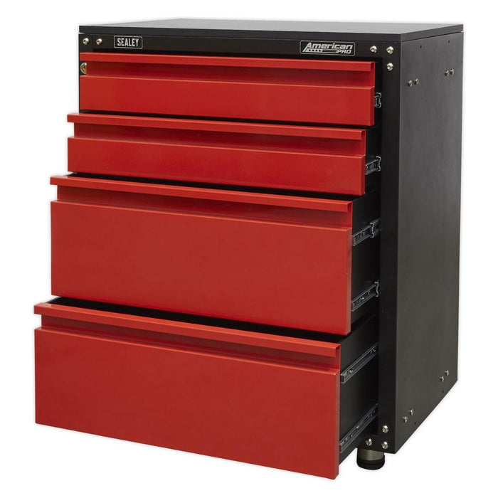 Sealey Modular 4 Drawer Cabinet with Worktop 665mm APMS84 Sealey - Town Tools 
