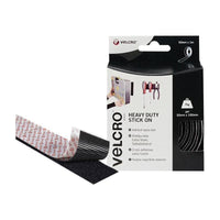 Velcro® Brand VELCRO® Brand Heavy-Duty Stick On Tape 50mm x 1m Black