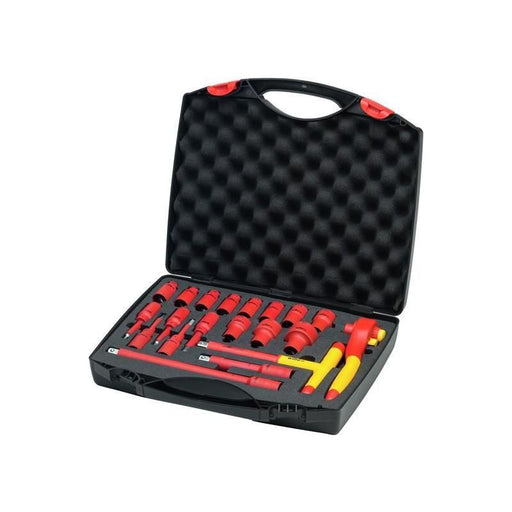 Wiha Insulated 1/2in Ratchet Wrench Set, 21 Piece (inc. Case) Wiha - Town Tools