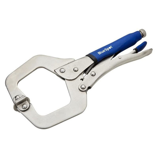 Bluespot Tools Locking C-Clamp with Swivel Pads 280mm (11in) BlueSpot Tools - Town Tools