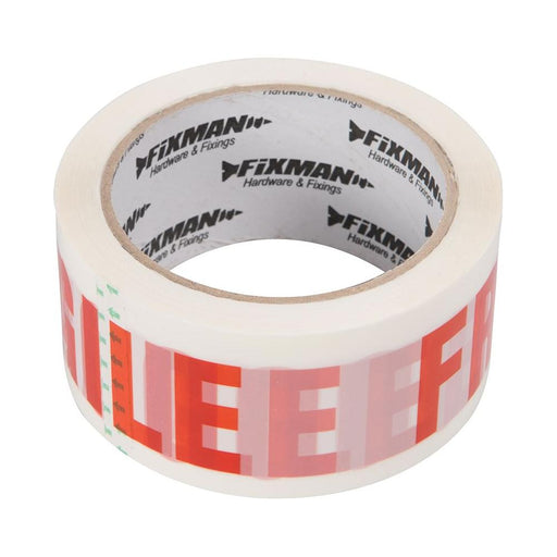 Fixman FRAGILE Packing Tape 48mm x 66m Fixman - Town Tools 