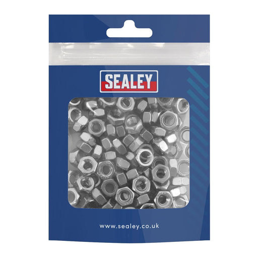 Sealey Stainless Steel Nut M6, DIN 934 - Pack of 100 SS6 Sealey - Town Tools 