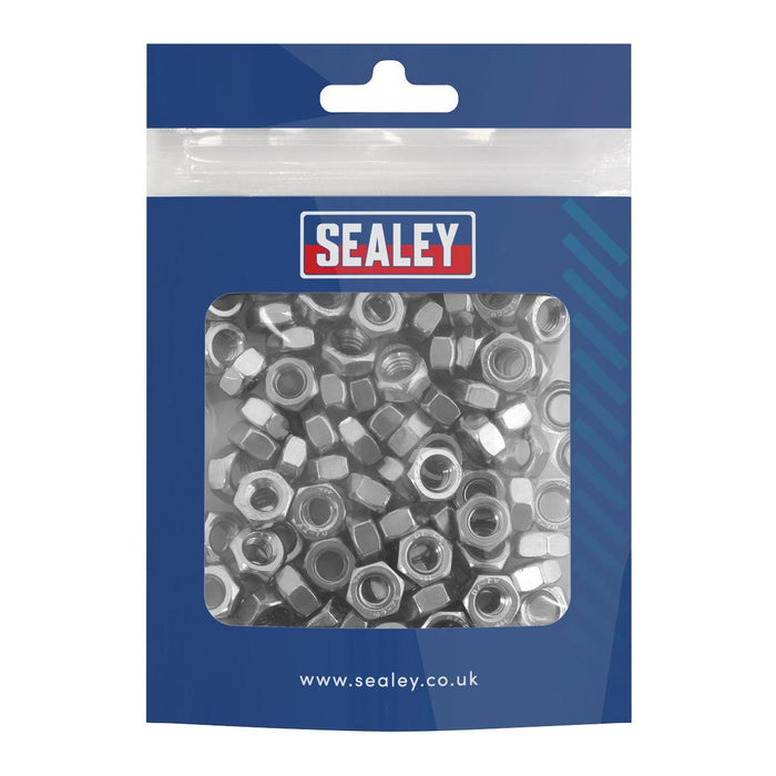 Sealey Stainless Steel Nut M6, DIN 934 - Pack of 100 SS6 Sealey - Town Tools 