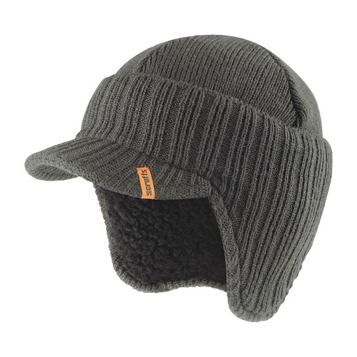 Scruffs Peaked Beanie Graphite One Size Scruffs - Town Tools 