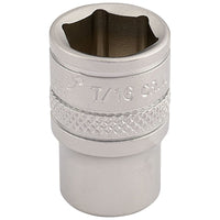 Draper Imperial Socket, 1/4" Sq. Dr., 7/16" 16525