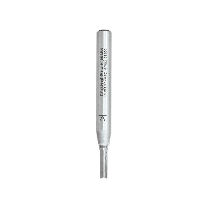 Trend C001 x 1/4 TCT Two Flute Cutter 3.2 x 9.5mm Trend - Town Tools