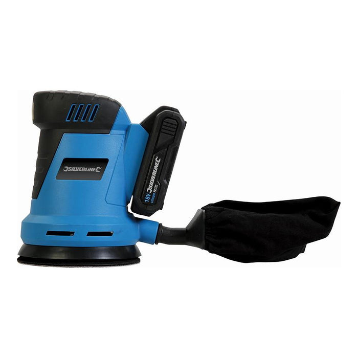 Silverline 18V Random Orbit Sander 125mm 18V Silverline - Town Tools 