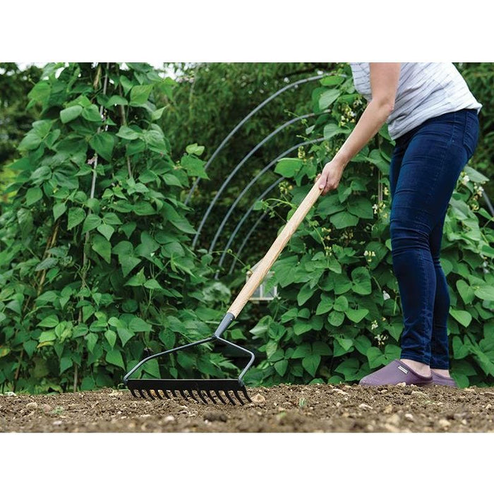 Kent & Stowe Carbon Steel Long Handled Soil Rake, FSC® Kent & Stowe - Town Tools