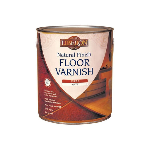 Liberon Natural Finish Floor Varnish Clear Matt 2.5 litre Liberon - Town Tools