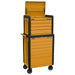 Superline PRO Push-To-Open Topchest & Rollcab Combination 11 Drawer - Orange Superline Pro - Town Tools 