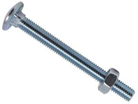 METALMATE Cup Square Hex Bolt & Nut ZP M10 x 100mm Box 25