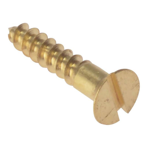 Forgefix Wood Screw Slotted CSK Solid Brass 1in x 10 Box 200 ForgeFix - Town Tools