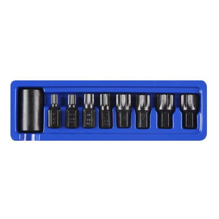 Bluespot Tools 1/2in Impact Spline Bit Set, 9 Piece BlueSpot Tools - Town Tools