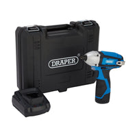 Draper 12V Impact Driver, 1/4" Hex., 1 x 1.5Ah Battery, 1 x Fast Charger