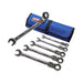 Faithfull Ratchet Combination Spanner Set in Tool Roll, 6 Piece Faithfull - Town Tools