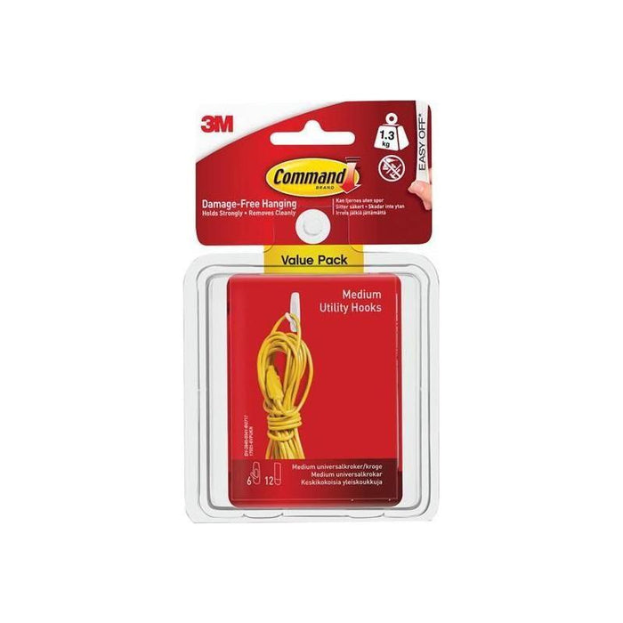 Command™ Medium Utility Hooks Value Pack (Pack 6) Command™ - Town Tools