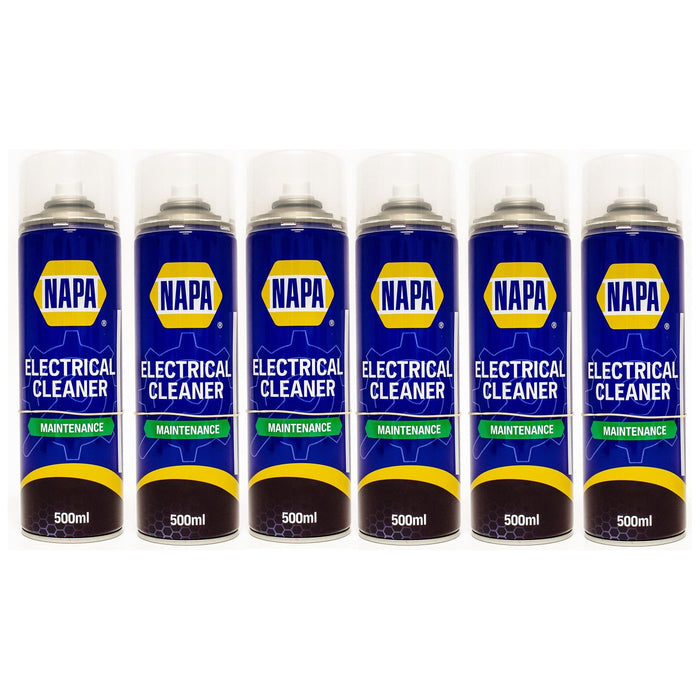 6x NAPA Electrical Contact Cleaner Switch Circuit Dirt Spray Cleaner 500ml NAPA - Town Tools 