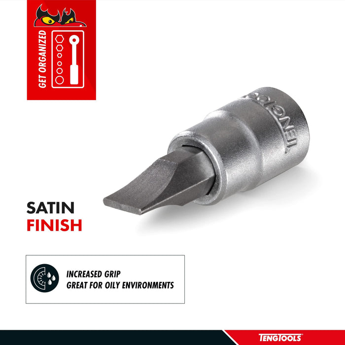 Teng Tools 1/4" Flat Bit Socket 4mm Teng Tools - Town Tools 