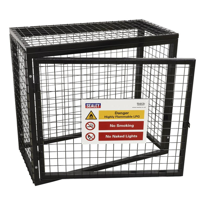 Sealey Safety Cage 2 x 47kg Gas Cylinders GCSC247 Sealey - Town Tools 