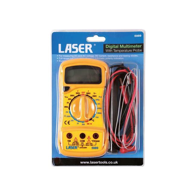 Laser Multi Meter/Temp Tester - Digital 5989