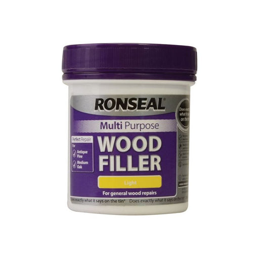 Ronseal Multipurpose Wood Filler Tub Light 250g Ronseal - Town Tools