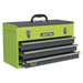 Sealey Tool Chest 3 Drawer Portable with Ball-Bearing Slides Hi-Vis Green/Grey Sealey - Town Tools 