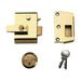 Yale Locks P2 Double Security Nightlatch 40mm Backset Brasslux Finish Visi Yale Locks - Town Tools
