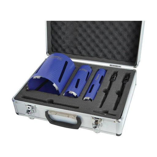 Faithfull Diamond Core Drill Kit & Case Set of 7 Faithfull - Town Tools