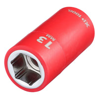 Draper XP1000 VDE Socket, 3/8" Sq. Dr., 13mm