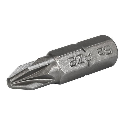 Faithfull Pozi S2 Grade Steel Screwdriver Bits PZ2 x 25mm (Pack 3) Faithfull - Town Tools