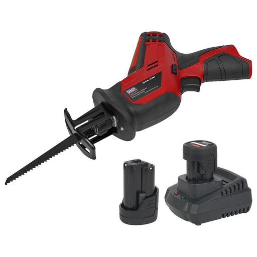 Sealey Cordless Reciprocating Saw 12V SV12 Series 2 Batteries CP1208KIT Sealey - Town Tools 