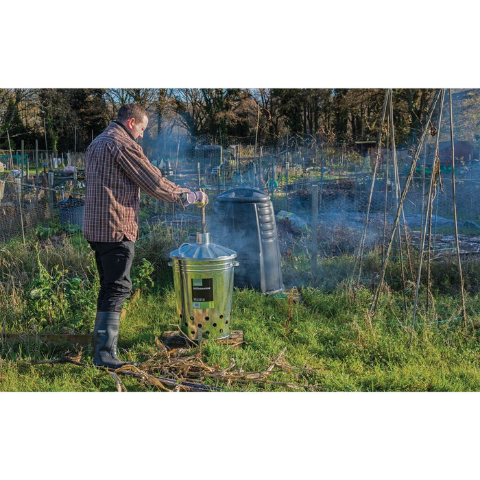 Draper Galvanised Garden Incinerator, 85L 53253 Draper - Town Tools 