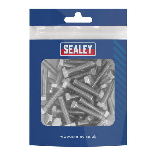 Sealey Stainless Steel Set Screw M6 x 25mm 1mm Pitch, DIN 933 - Pack of 50 S625S Sealey - Town Tools 