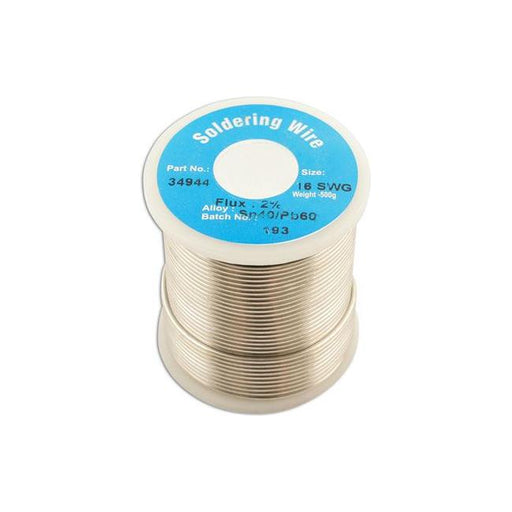 Connect Solder Wire 16 SWG/1.6mm 0.5kg Reel 1pc 34944 Tool Connection - Town Tools 