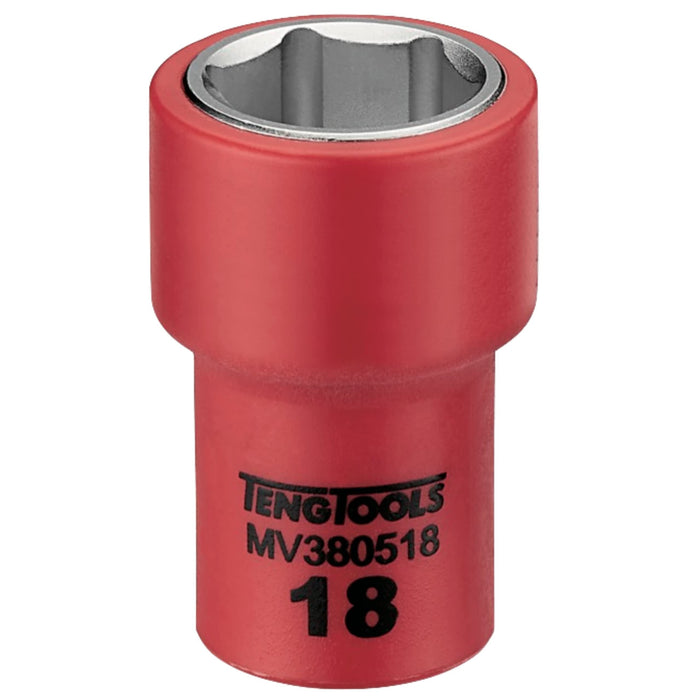 Teng Tools 3/8" Insulated Socket 18mm Teng Tools - Town Tools 