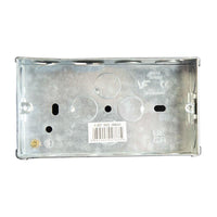 Dencon Metal Back Box 2-Gang 35mm