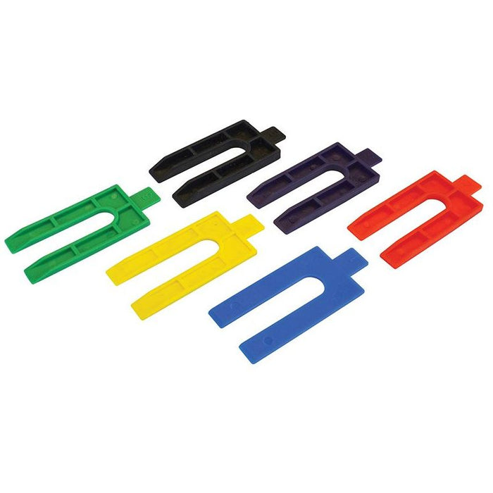 Faithfull Plastic Packing Wedges Mixed (Pack 100) Faithfull - Town Tools