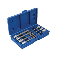 Bluespot Tools 3/8in Drive Extra Long TORX Socket Bit Set, 7 Piece