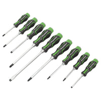 Sealey Premier Premier Hammer-Thru Screwdriver Set 9pc - Hi-Vis Green AK4941HV