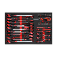 Teng Tools Screwdriver Set Mixed FOAM4X4 122 Pieces