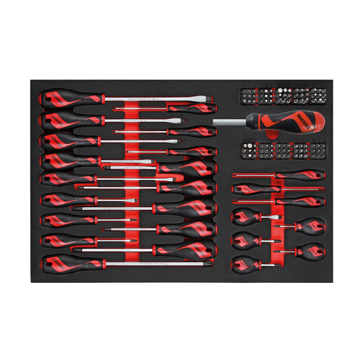 Teng Tools Screwdriver Set Mixed FOAM4X4 122 Pieces Teng Tools - Town Tools 