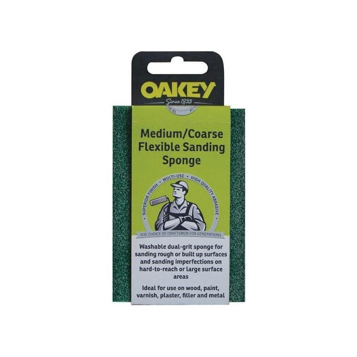 Oakey Dual-Grit Flexible Sanding Sponge Coarse/Extra Coarse Oakey - Town Tools
