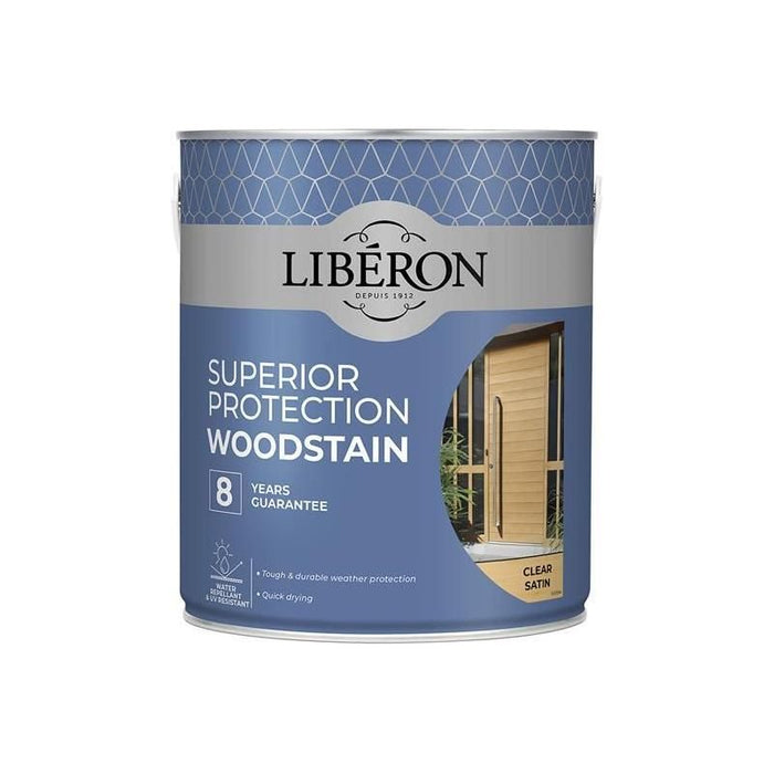 Liberon Superior Protection 8 Year Woodstain Clear Satin 2.5 litre Liberon - Town Tools