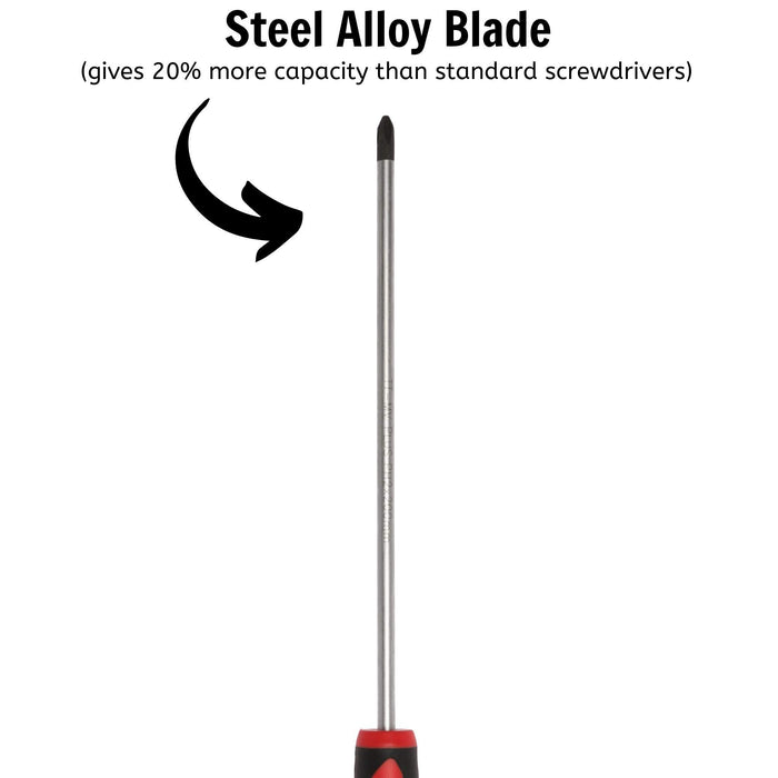 Teng Tools PH Screwdriver PH2 x 200mm L Teng Tools - Town Tools 