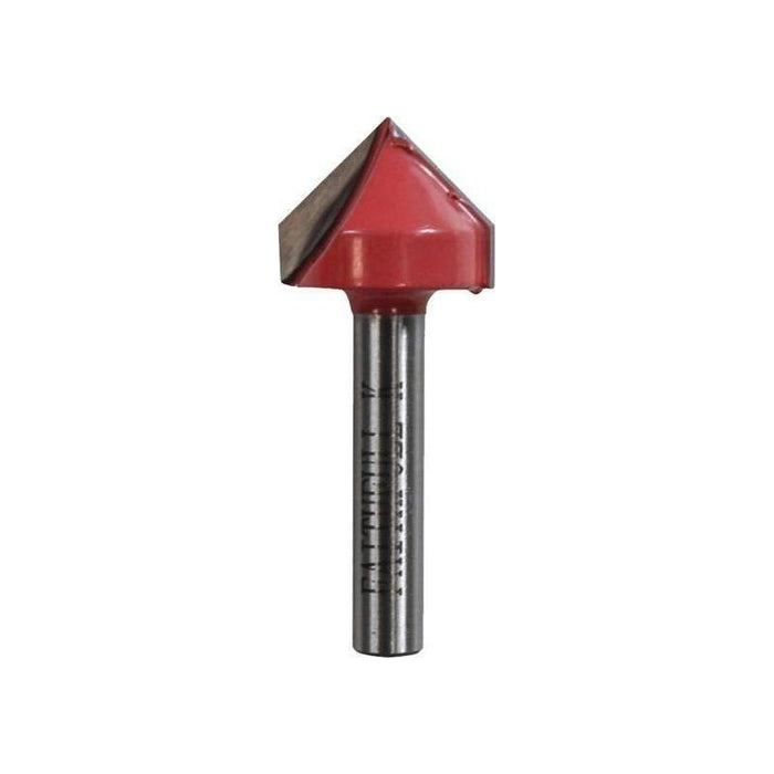 Faithfull Router Bit TCT V-Groove 13.0mm x 19.1mm 1/4in Shank Faithfull - Town Tools