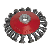 Sealey Conical Wire Brush100mm M14 x 2mm CWB101